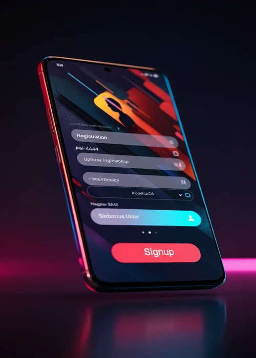 Interfaz de registro simplificada de Friday Roll Casino mostrando campos de correo y contraseña